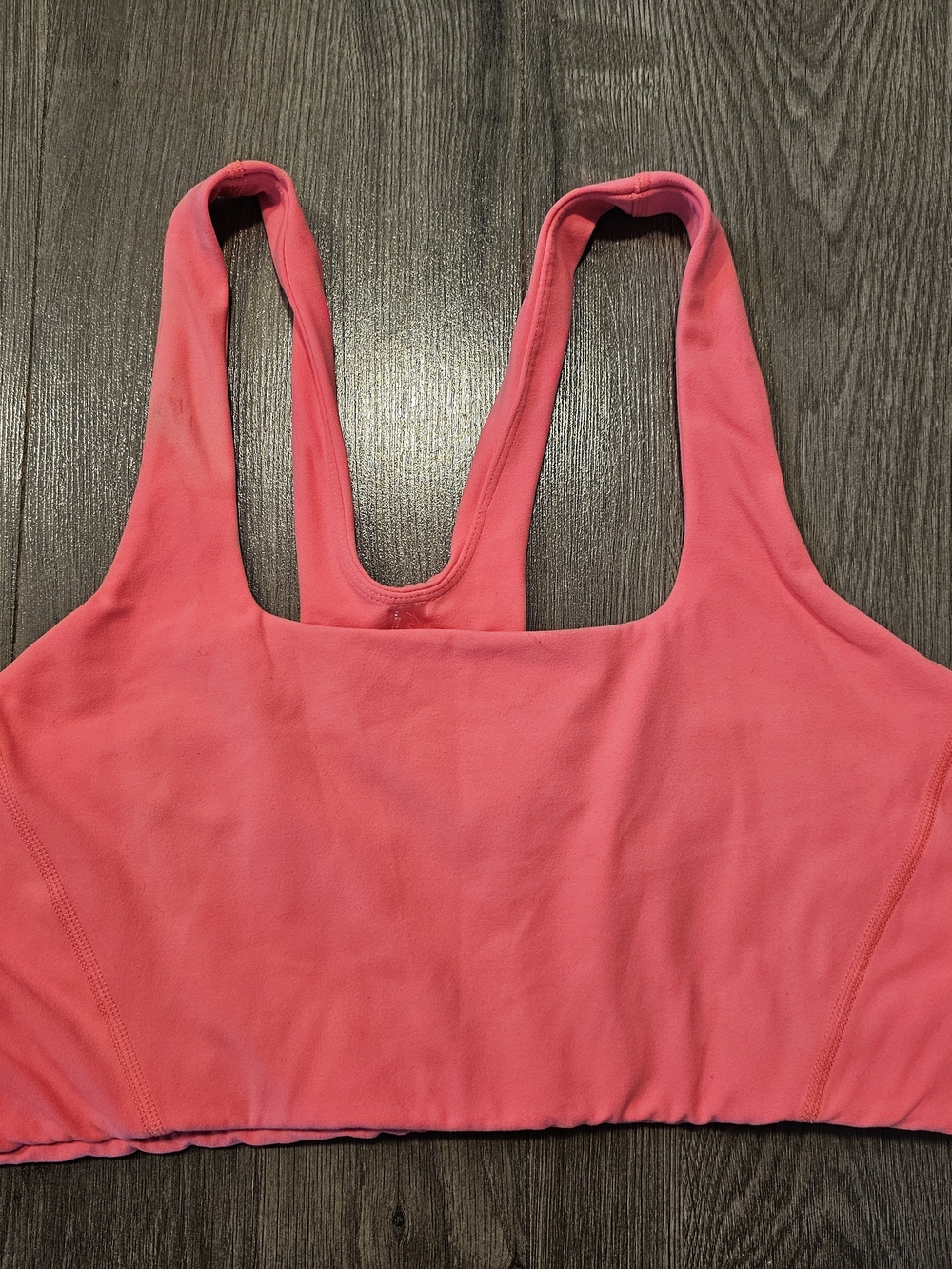 Free Movement Womens High-Comfort Coral Sports Bra with Reflective Logo
